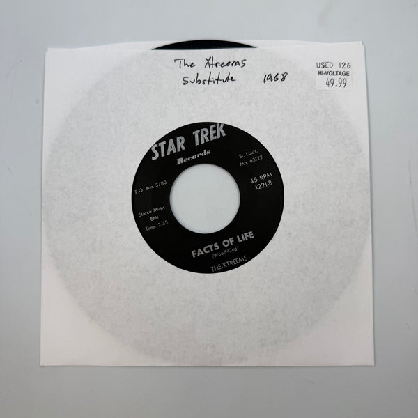 The-Xtreems – Substitute 7" USED Vinyl VG+/Generic