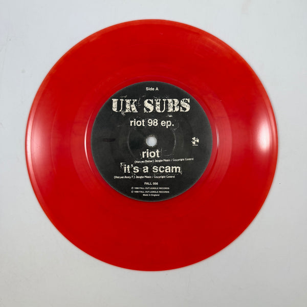 UK Subs – Riot 98 ep. 7" USED Vinyl VG+/VG+ Color Vinyl