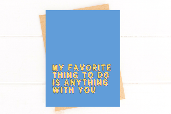 Just Because Couples Card Anniversary Love You Card