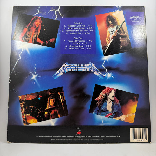 Metallica – Ride The Lightning LP USED vinyl VG+/VG+
