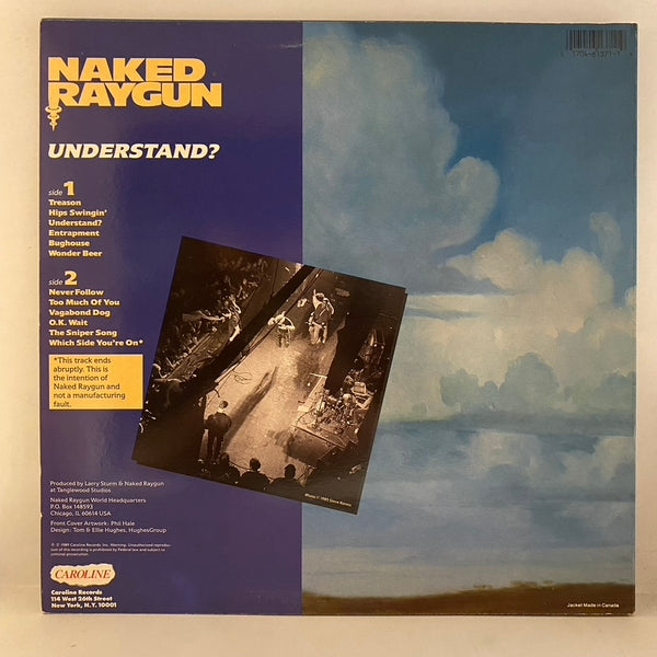 Naked Raygun – Understand? LP USED NM/VG+ 1989 Pressing