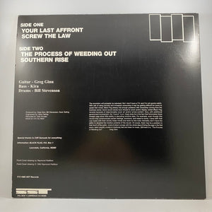 Black Flag – The Process Of Weeding Out LP USED Vinyl VG+/VG+