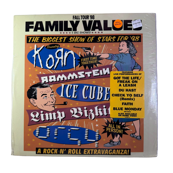 Various – Family Values Tour '98 LP NOS Vinyl Mint Still Sealed
