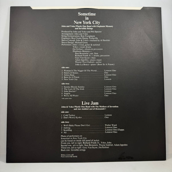 John & Yoko / Plastic Ono Band With Elephant's Memory And Invisible Strings – Some Time In New York City LP USED Vinyl VG++/VG+