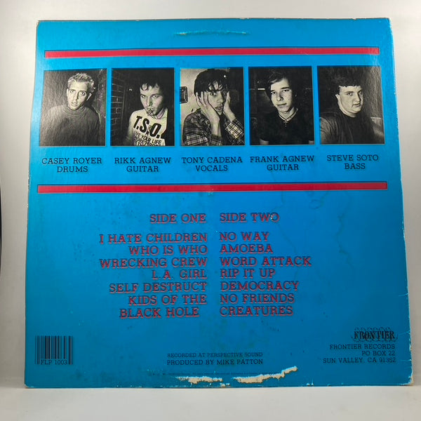 Adolescents – Adolescents LP USED Vinyl VG+/G+