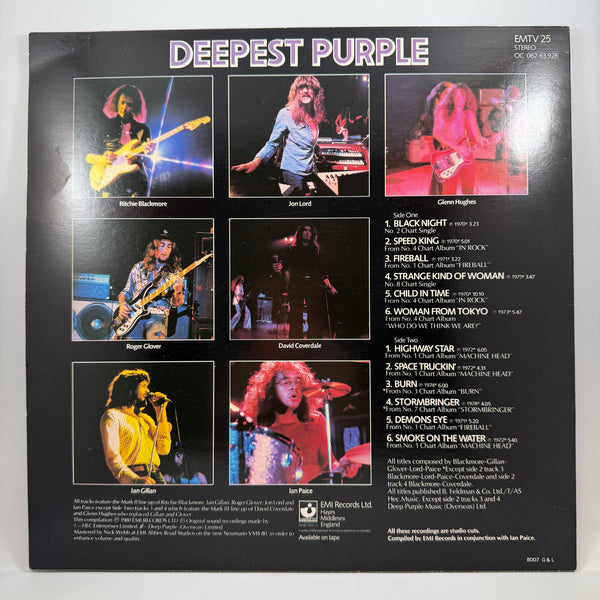 Deep Purple – Deepest Purple (The Very Best Of Deep Purple) LP USED Vinyl VG++/VG+