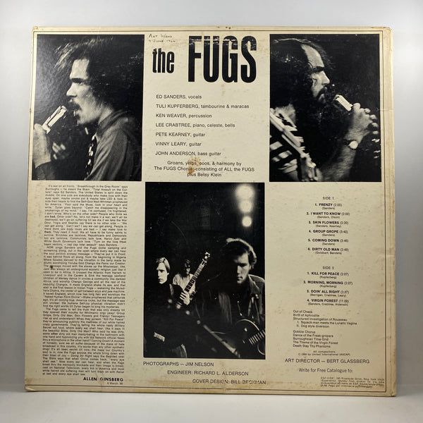 The Fugs – The Fugs LP USED Vinyl VG/VG Original Press