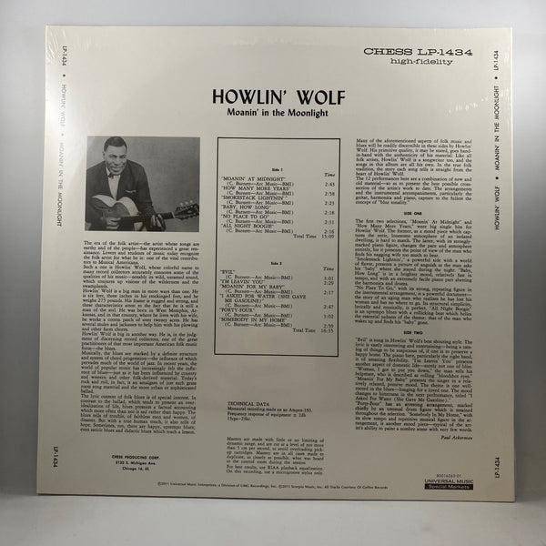 Howlin' Wolf – Moanin' In The Moonlight LP Vinyl Mint Still Sealed