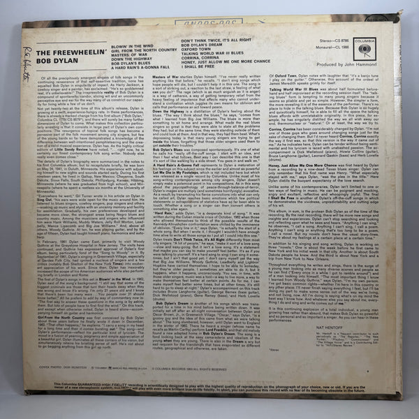 Bob Dylan – The Freewheelin' Bob Dylan LP USED Vinyl VG+/VG+
