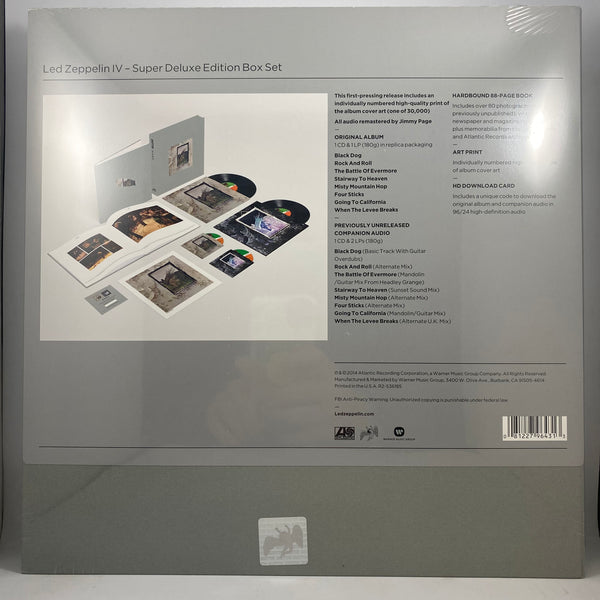 Led Zeppelin – Led Zeppelin IV LP NOS Vinyl Box Set Mint Still Sealed