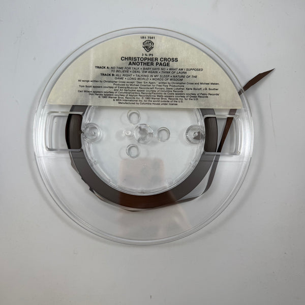 Christopher Cross – Another Page USED Reel-To-Reel