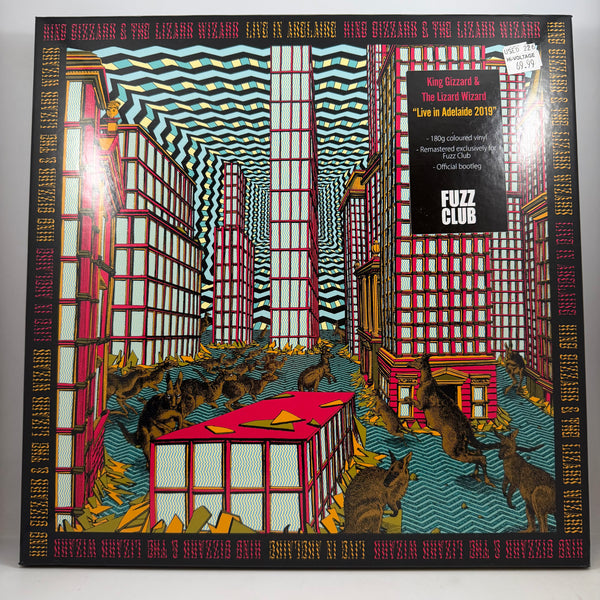 King Gizzard & The Lizard Wizard – Live In Adelaide 2019 LP USED Vinyl Box Set NM/NM Color Vinyl