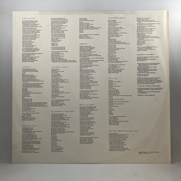 Tracy Chapman – Crossroads LP USED Vinyl NM/NM