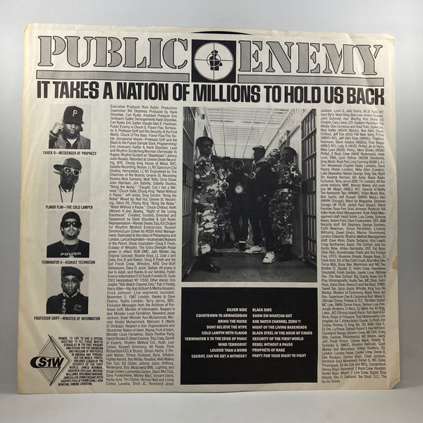 Public Enemy – It Takes A Nation Of Millions To Hold Us Back LP USED Vinyl VG/VG