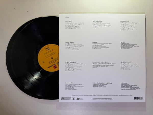 Gordon Lightfoot – Sundown LP USED Vinyl NM/NM Audiophile