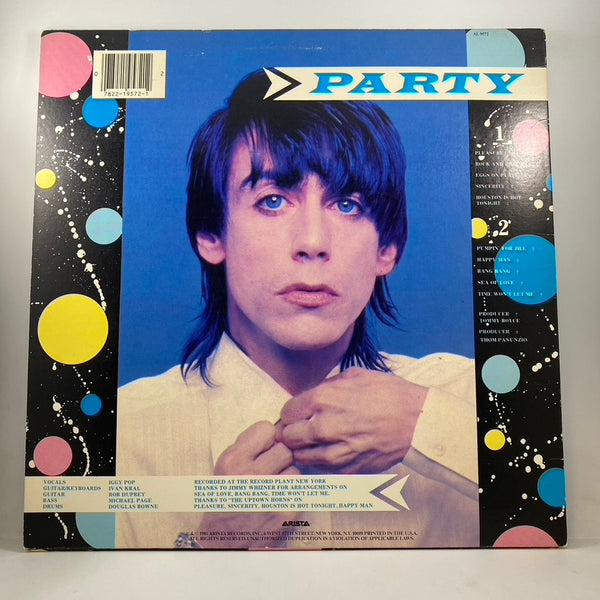 Iggy Pop – Party LP USED Vinyl VG+/VG+