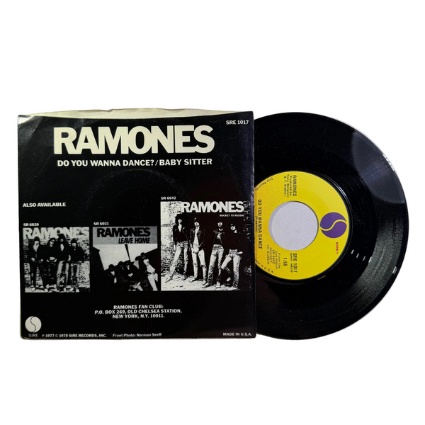 Ramones – Do You Wanna Dance? 7" USED Vinyl VG+/VG+  1978 Promo