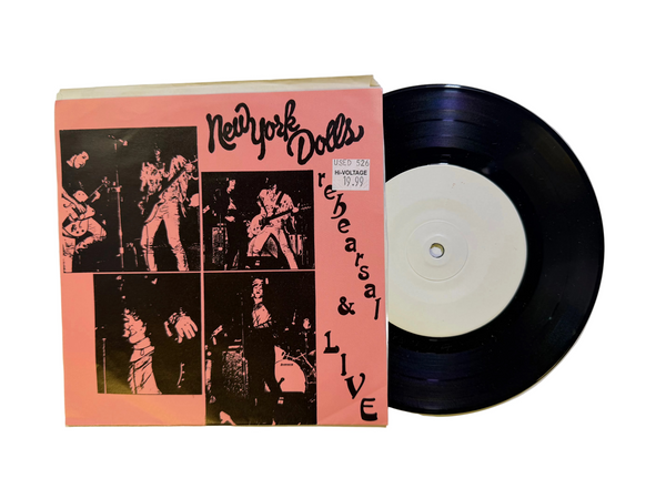 New York Dolls – Rehearsal & Live 7" USED Vinyl VG++/VG+