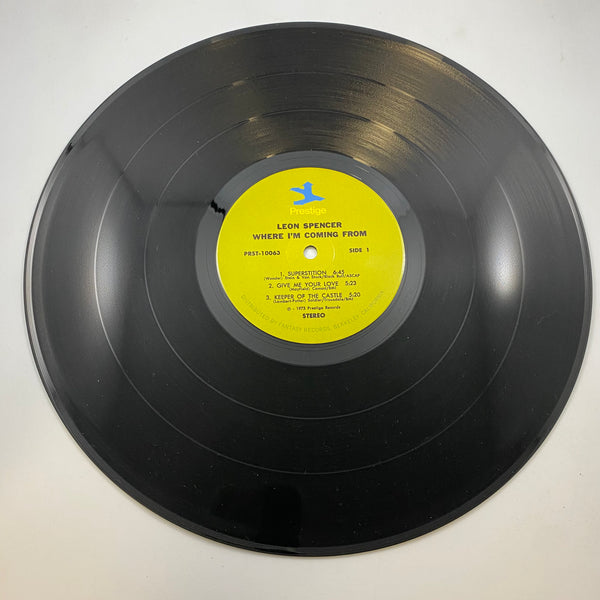 Leon Spencer – Where I'm Coming From LP USED Vinyl VG+/VG