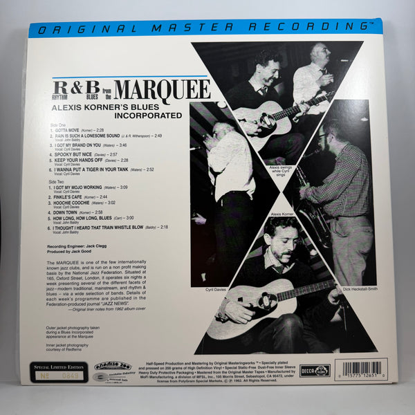 Alexis Korner's Blues Incorporated – R&B From The Marquee LP USED Vinyl NM/NM Audiophile