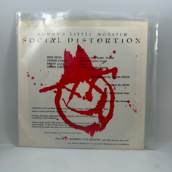 Social Distortion – Another State Of Mind 7" USED Vinyl NM/VG+