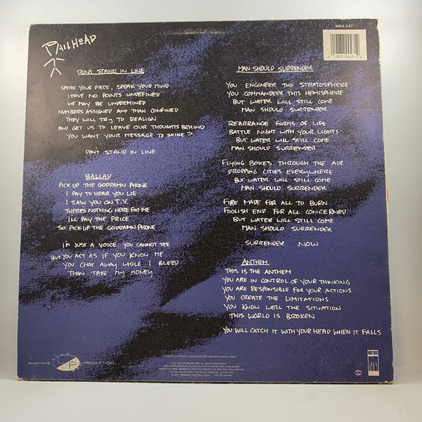 Pailhead – Trait LP USED Vinyl VG/VG
