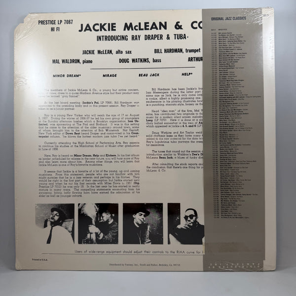 Jackie McLean – Jackie McLean & Co. LP NOS Vinyl Mint Still Sealed