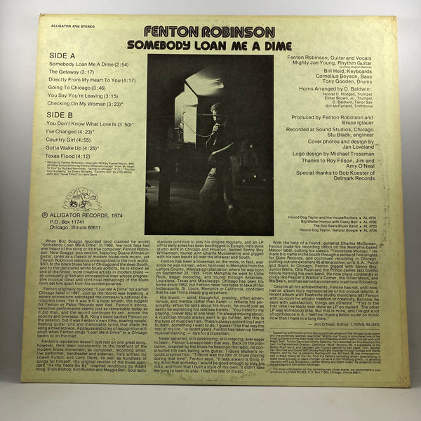 Fenton Robinson – Somebody Loan Me A Dime LP USED Vinyl VG+/VG+