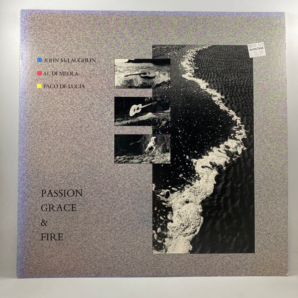 John McLaughlin, Al Di Meola, Paco De Lucía – Passion, Grace & Fire LP USED Vinyl NM/VG+
