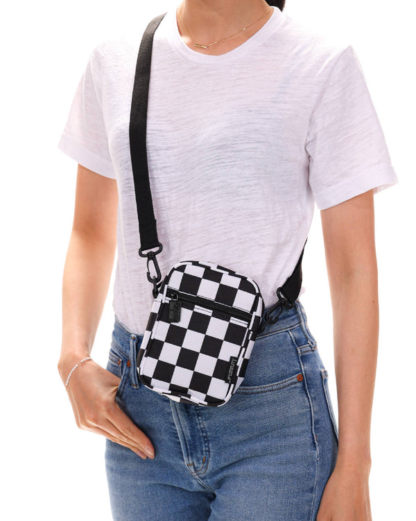 88623: Crossbody Mini Brick Bag | Recycled RPET | XL Checker 854096886235