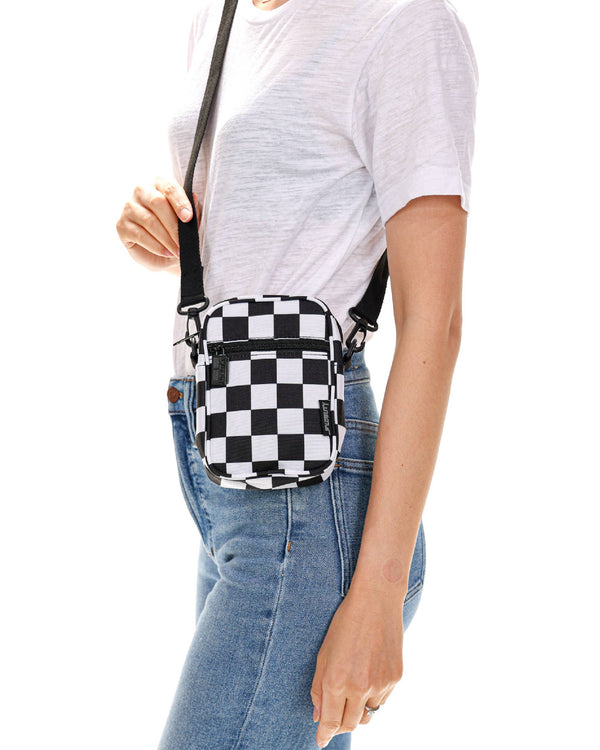 88623: Crossbody Mini Brick Bag | Recycled RPET | XL Checker 854096886235