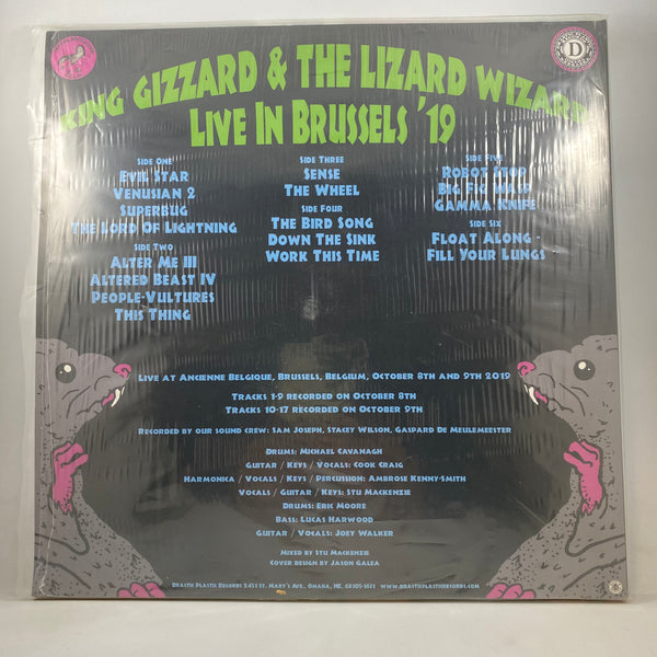King Gizzard And The Lizard Wizard – Live In Brussels 2019 LP USED Vinyl NM/NM Color Vinyl