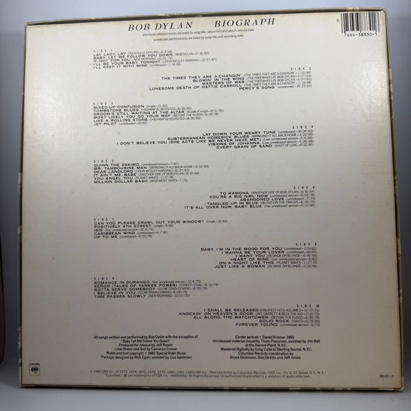 Bob Dylan – Biograph LP USED Vinyl Box Set NM/VG+