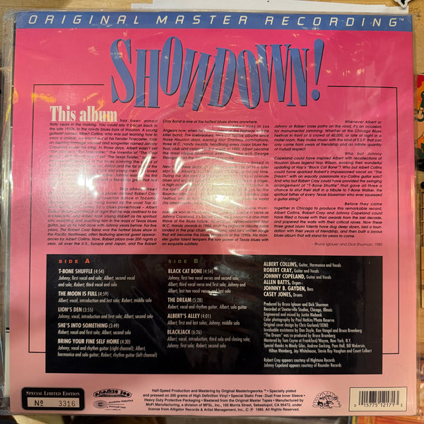 Albert Collins / Robert Cray / Johnny Copeland – Showdown! LP USED Vinyl NM/VG+ Audiophile