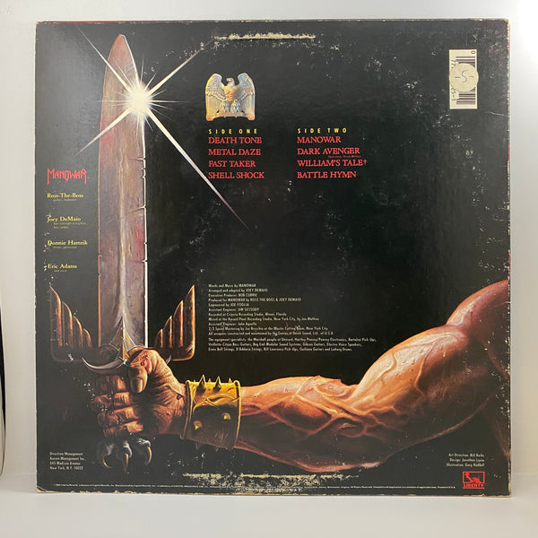 Manowar – Battle Hymns LP USED Vinyl VG++/VG