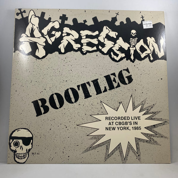 Agression – Bootleg (Recorded Live At CBGB's In New York, 1985) LP USED Vinyl VG/VG+