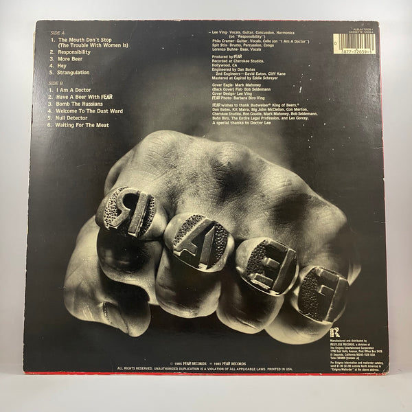 Fear – More Beer LP USED Vinyl VG/VG