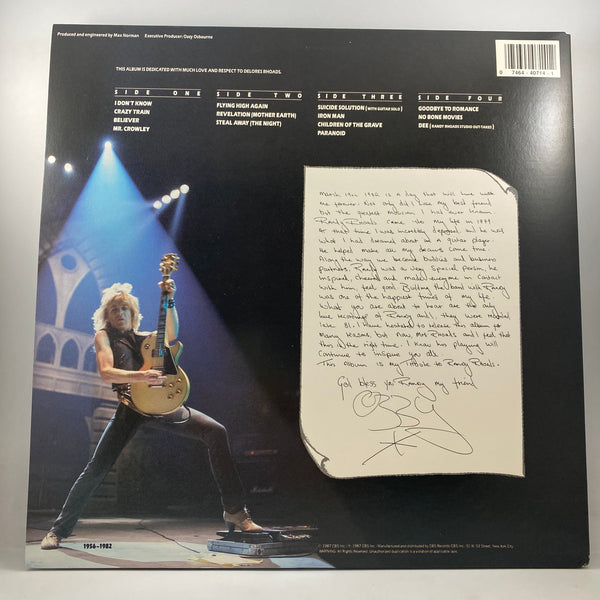 Ozzy Osbourne, Randy Rhoads – Tribute LP USED Vinyl NM/VG+