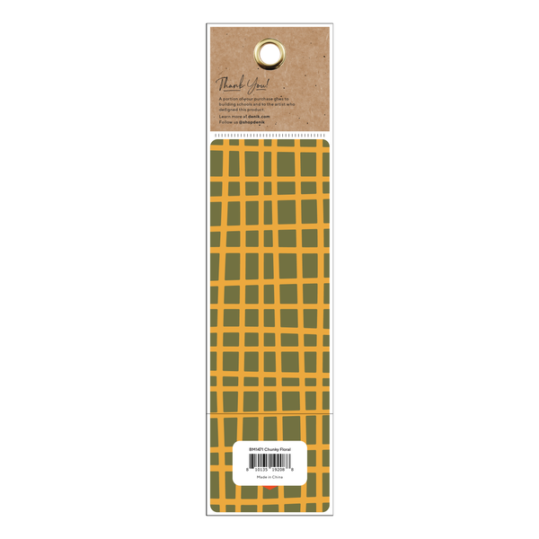 Chunky Flowers - Bookmark