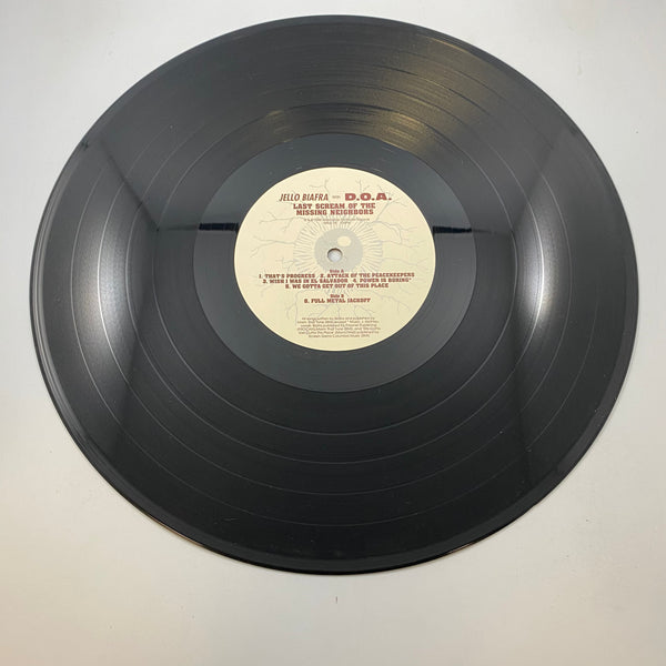 Jello Biafra With D.O.A. – Last Scream Of The Missing Neighbors LP USED Vinyl VG+/VG+