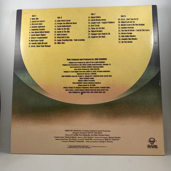 John Harrison – George A. Romero's Day Of The Dead LP USED Vinyl VG+/VG Color Vinyl