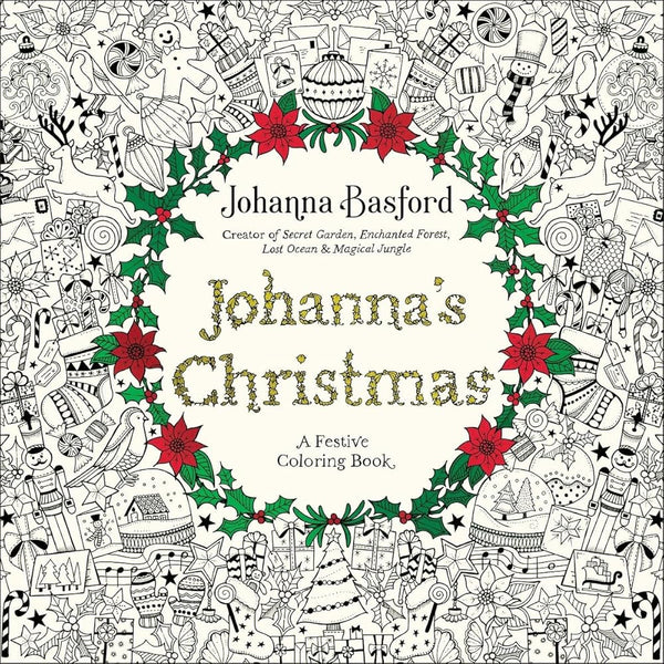 Johanna's Christmas: A Festive Coloring Book for Adults cover image
