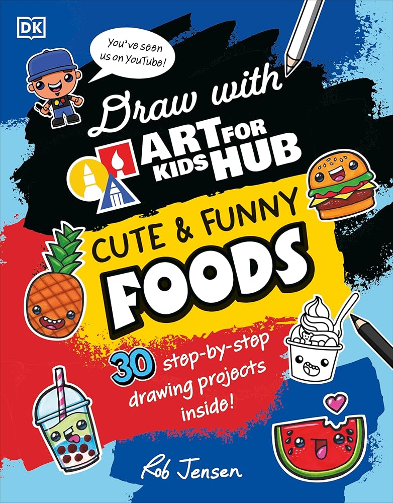 Draw with Art for Kids Hub Cute and Funny Foods cover image