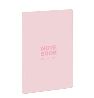 teNeues - A5 Notebook: Pastel Pink, 140 Lined Pages, Raw Sewn Spine, Lays Flat: Our A5 Size Standard Paperback Notebook cover image