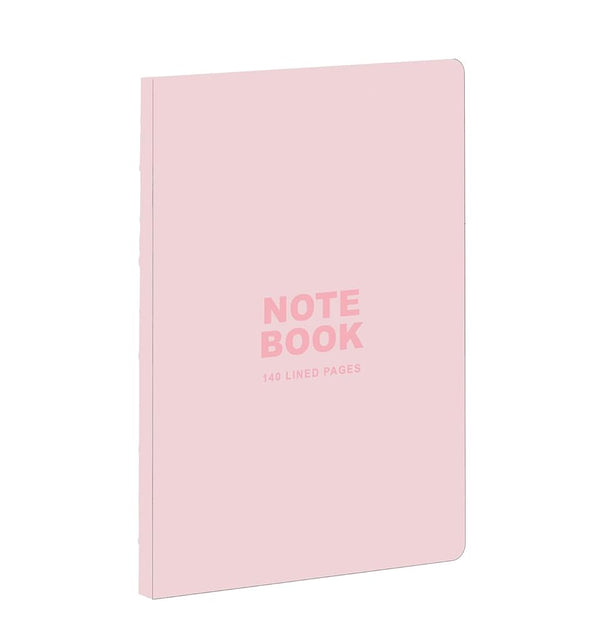 teNeues - A5 Notebook: Pastel Pink, 140 Lined Pages, Raw Sewn Spine, Lays Flat: Our A5 Size Standard Paperback Notebook cover image