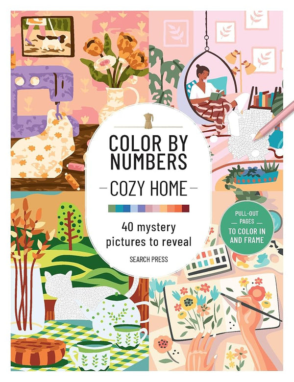 CBN: Cozy Home: 40 mystery pictures to reveal (Color by Number) cover image