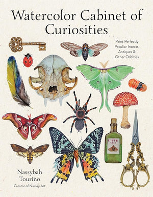 Watercolor Cabinet of Curiosities: Paint Perfectly Peculiar Insects, Antiques & Other Oddities cover image