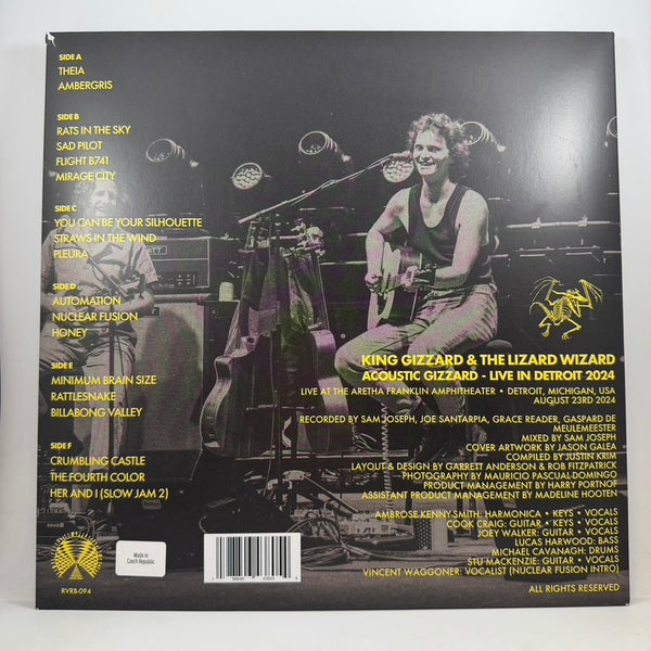 King Gizzard And The Lizard Wizard – Acoustic Gizzard Live In Detroit 2024 LP USED Vinyl NM/VG+ Color Vinyl
