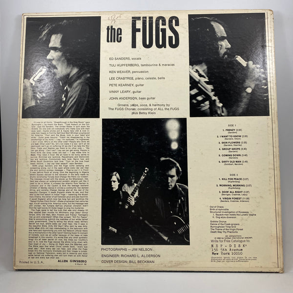 The Fugs – The Fugs LP USED Vinyl VG/VG