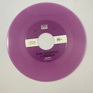 Kim Gordon, J Mascis – Abstract Blues b/w Slow Boy 7" USED Vinyl NM/NM Color Vinyl
